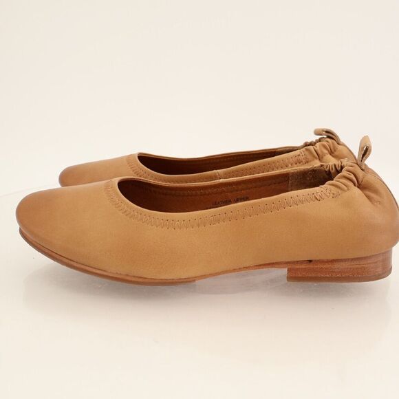 Sofft Kenni Ballet Flat Shoes Women's 8.5M Brown Leather Comfort Slip On Loafers - Picture 5 of 11